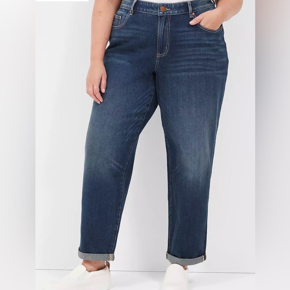 Lane Bryant SZ 26 Mid Rise Boyfriend Jeans